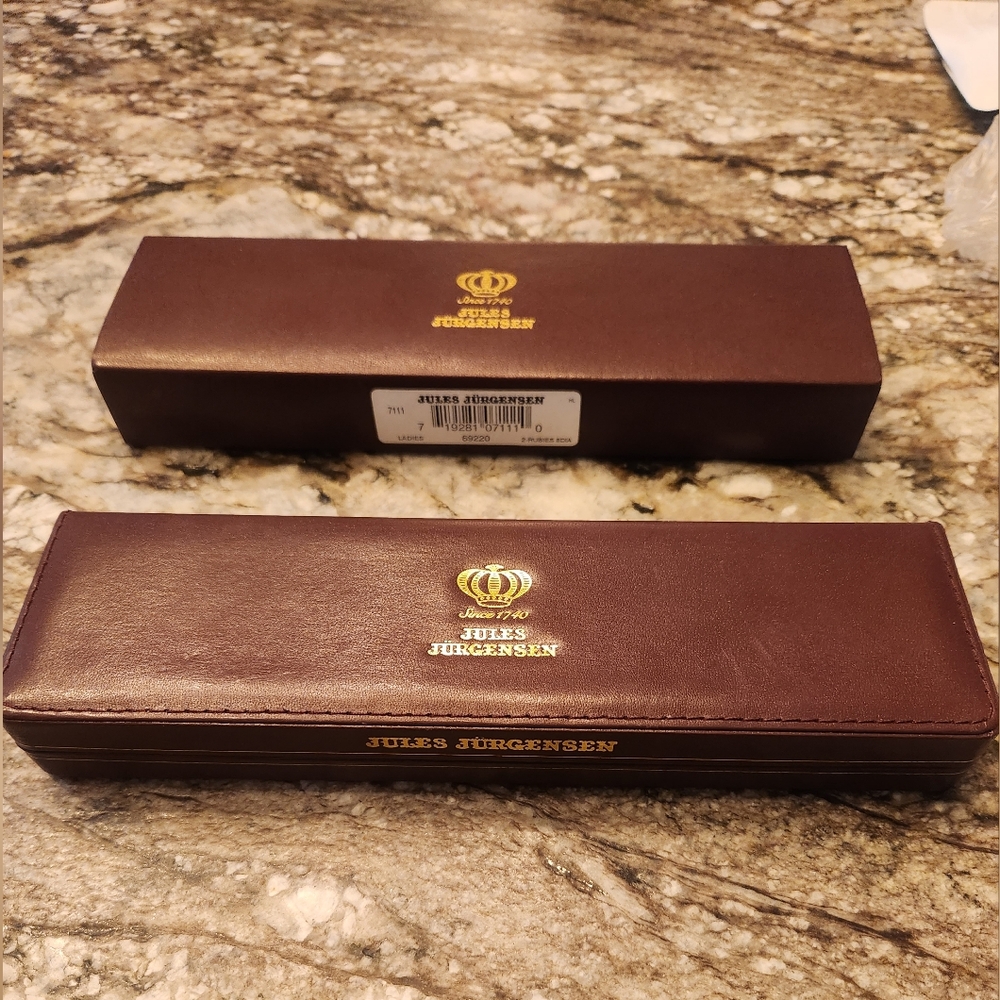 NWT RARE Jules Jurgensen Diamond Quartz Ladies Ruby & Diamond Watch - Picture 12 of 13